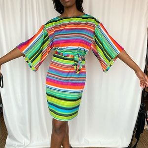 Multicolor soft and light mini dress. Perfect for Spring and Summer.